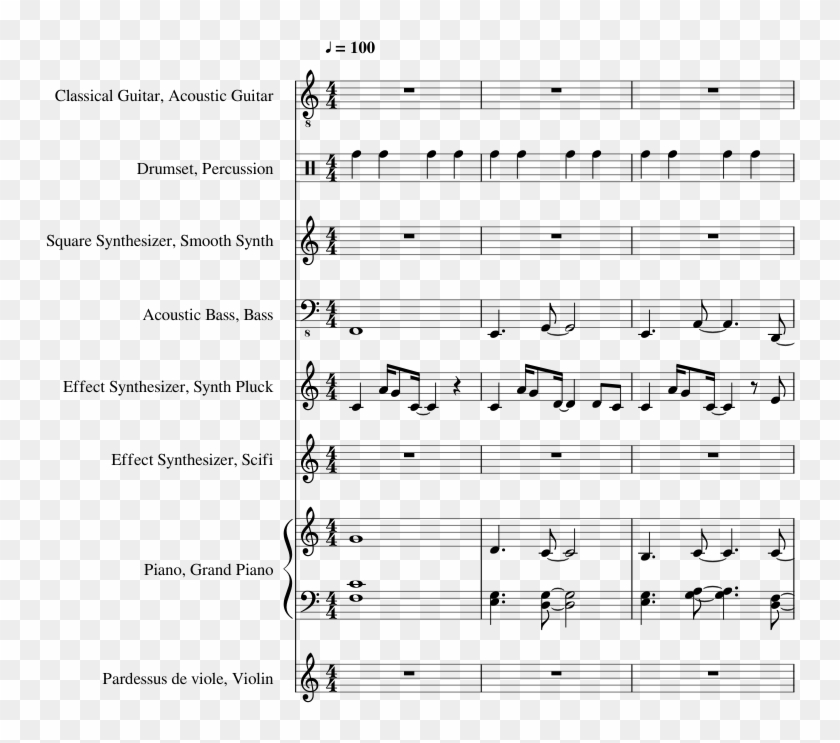 Lg-38410168 Sheet Music 1 Of 53 Pages - Shelter Porter Robinson Guitar Notes Clipart