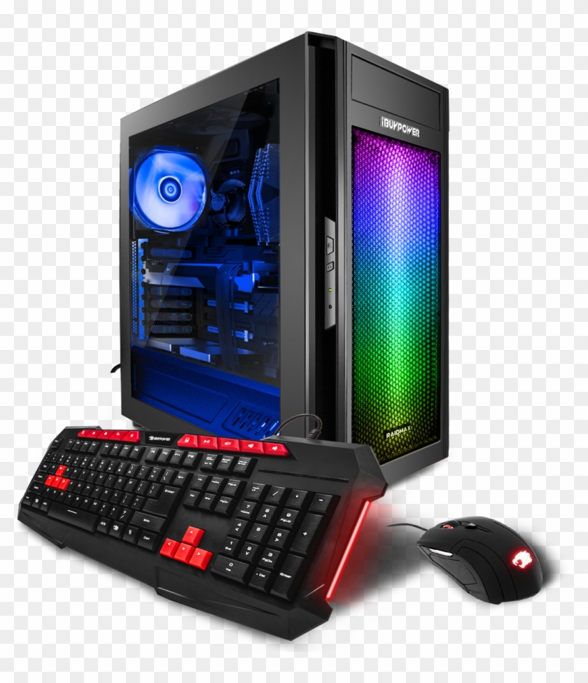Ibuypower Wa600r3 Gaming Desktop Pc With Amd Ryzen - Gaming Pc Png Transparent Clipart