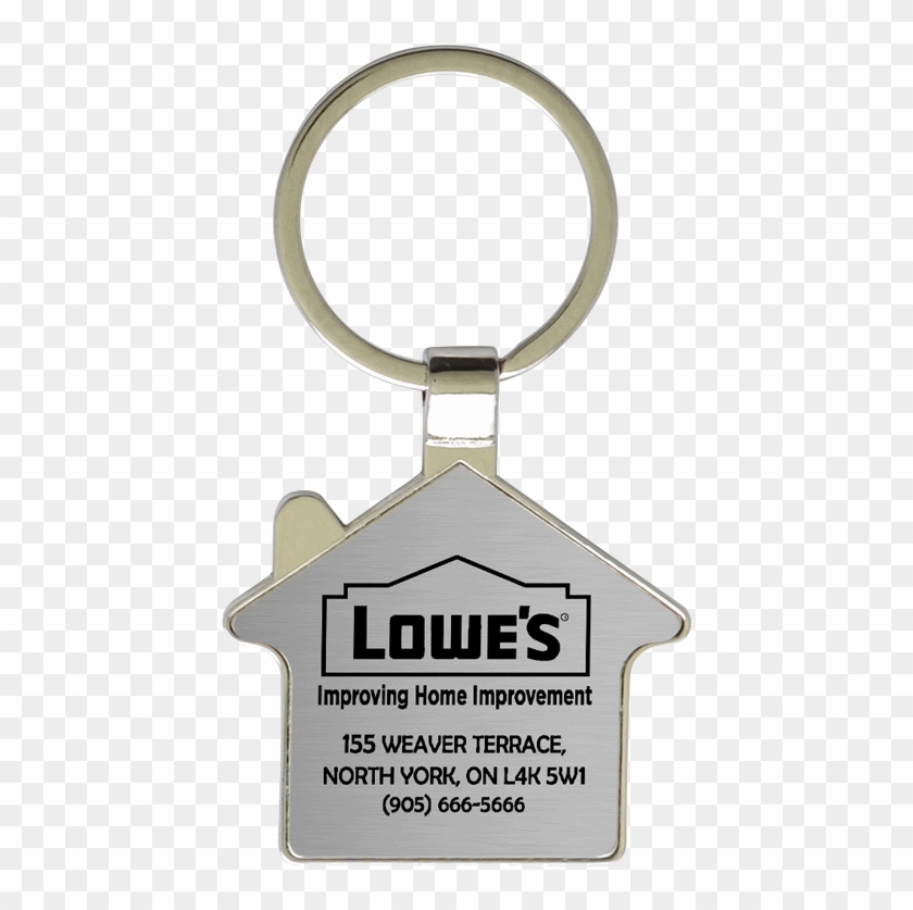 Zinc House Shape Key Fob - Keychain Clipart