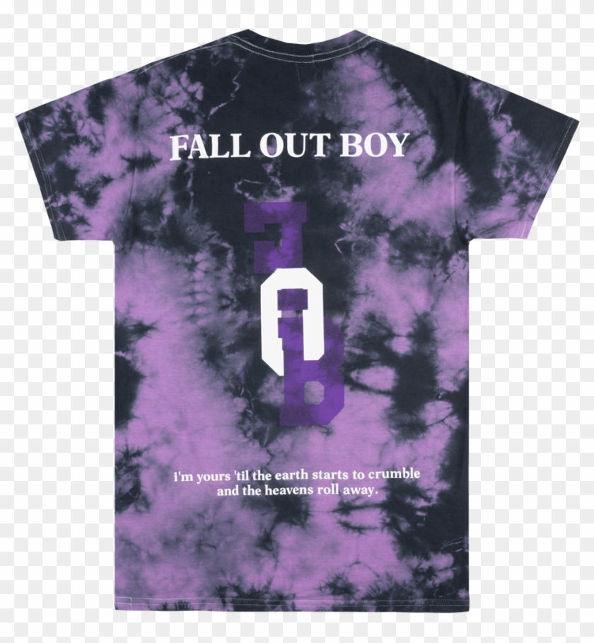 Fallout Boy Band Logo T-shirt Tie Dye Mens Fob Rock - Cross Clipart