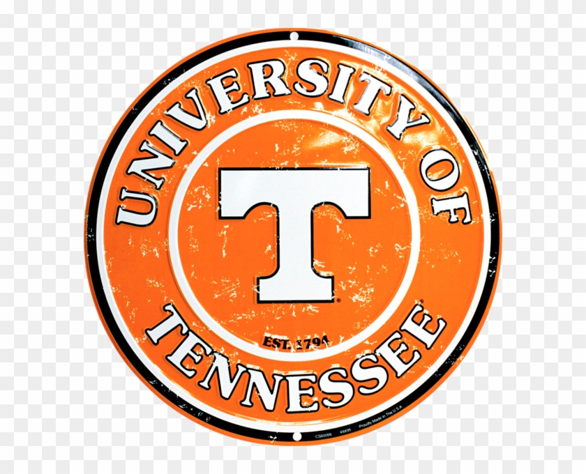 Details About Tennessee Vols 12" Round Embossed Metal - University Of Tennessee Clipart #4145422