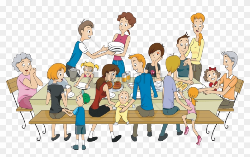 Family Image With Transparent Transparent Background - Family Reunion Clip Art - Png Download #4145645
