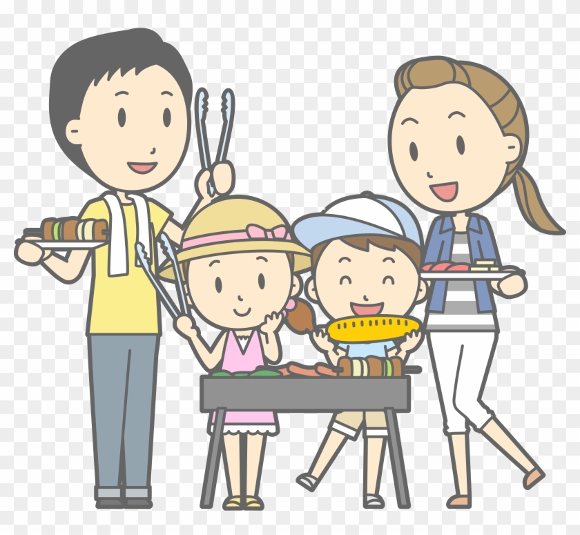 Barbecue Big Image Png - Barbiciu Famili Illustration Png Clipart #4145678