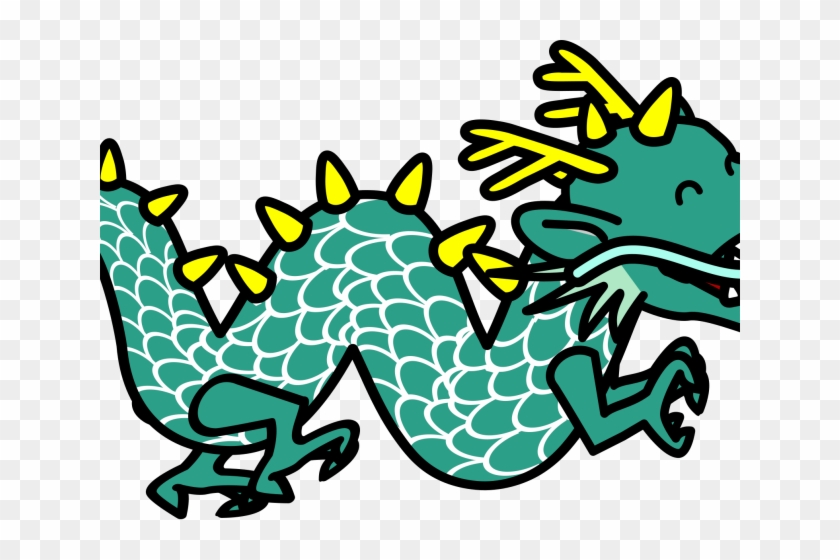 Komodo Dragon Clipart Simple Cartoon , Png Download - Cute Chinese Dragon Clipart Transparent Png