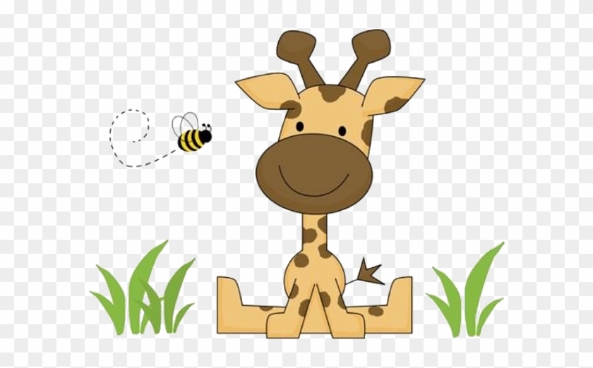 Baby Giraffe Clipart - Transparent Baby Giraffe Cartoon - Png Download #4145810