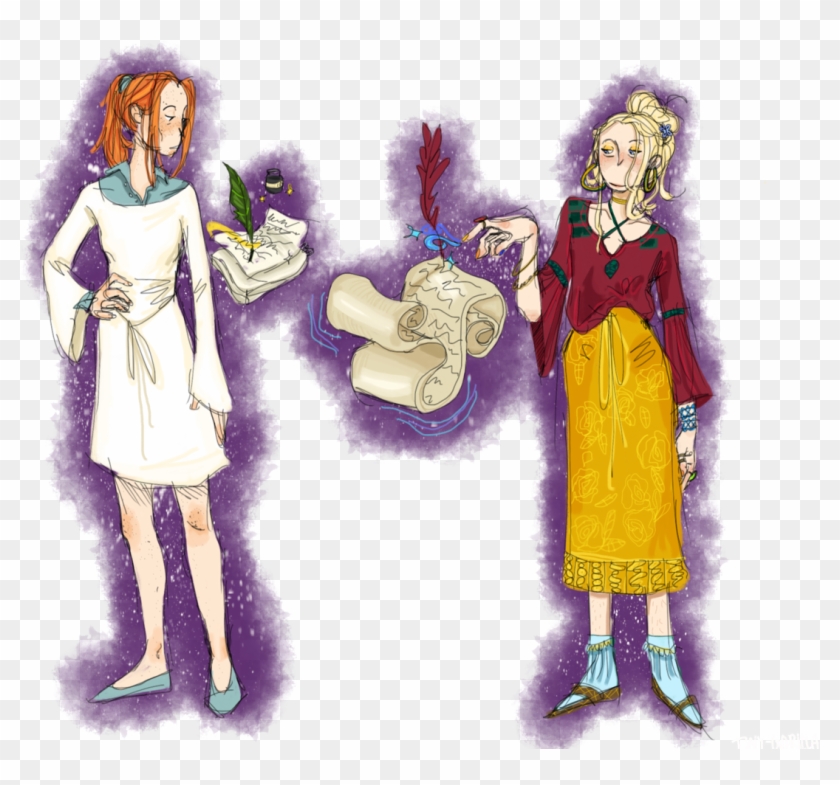 🔮ginny Weasley Writing For The Quidditch Section In - Illustration Clipart