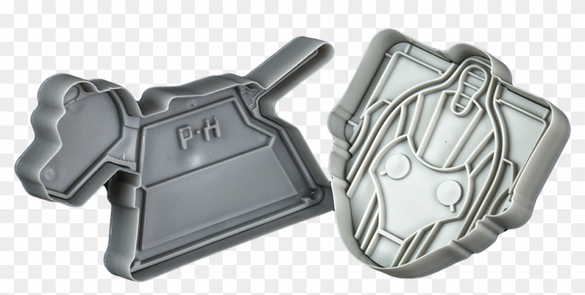 K-9 And Cyberman Cookie Cutters - Handgun Holster Clipart