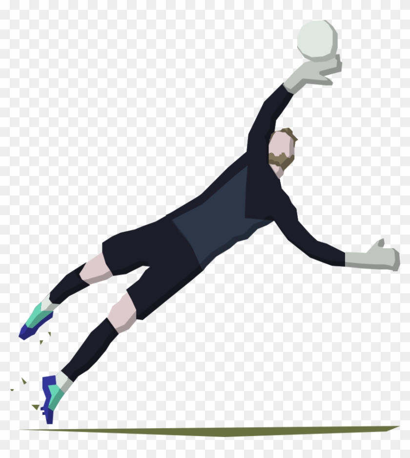 Fixed Minimalistic De Gea Without Bg - Running Across Finish Line Clipart #4147166