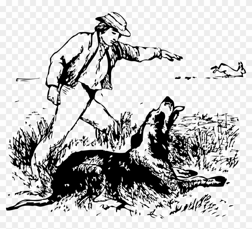 This Free Icons Png Design Of Hare And Hound - Aesop's Fables The Old Hound Clipart #4147323