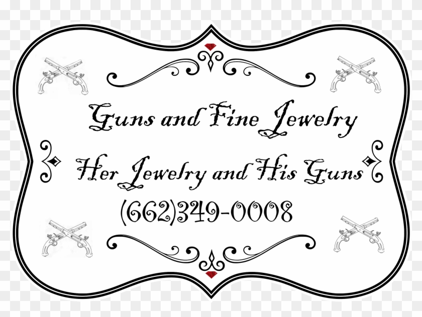 Gun Dealer Logo - Bingkai Hitam Putih Png Clipart