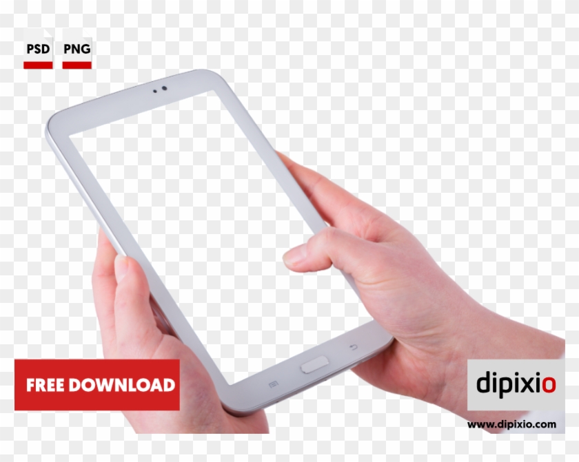Tablet In Women Hands Free Download - Yellow Chilli Png Clipart