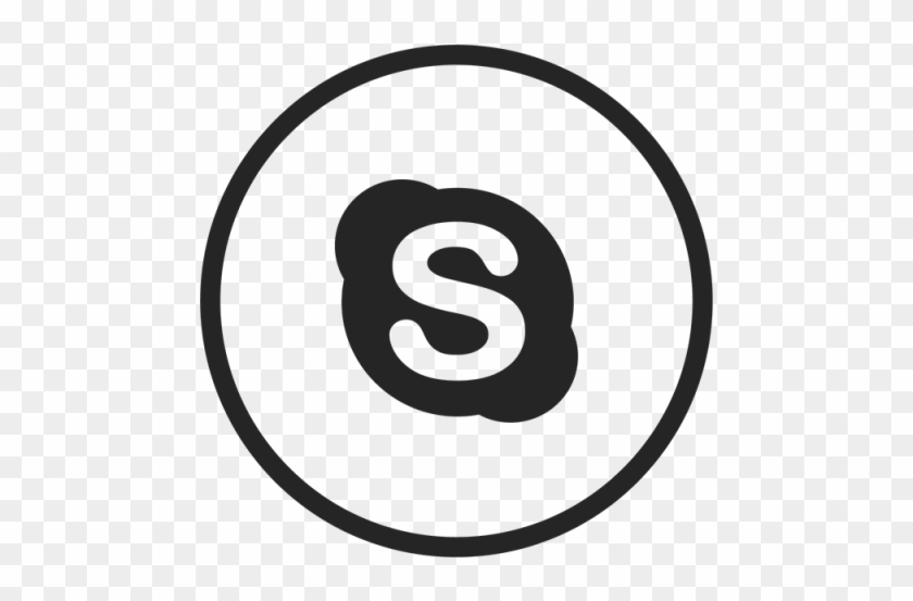 Icone Whatsapp Preto Png - Logo Skype Blanco Png Clipart