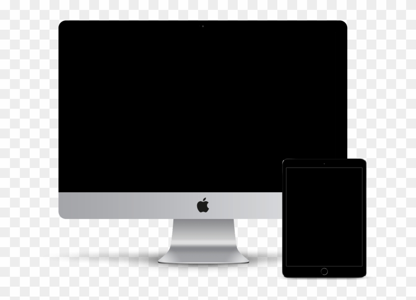 Imac & Tablet Mockup - Desktop Computer Clipart #4149089