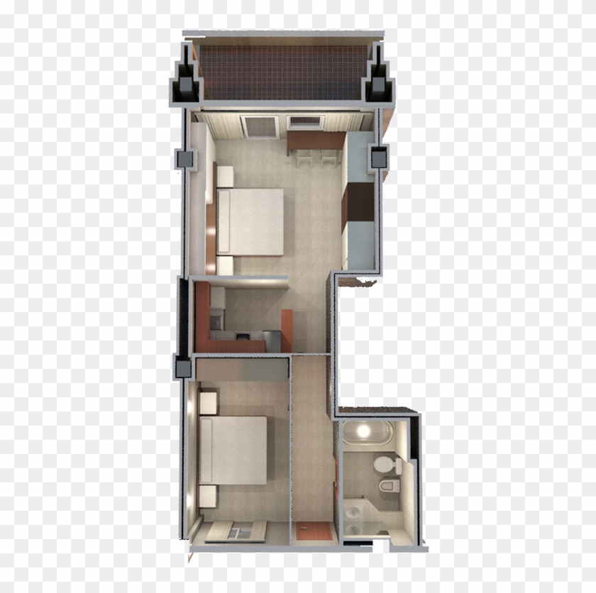 Junior Suite With Sea View - Floor Plan Clipart