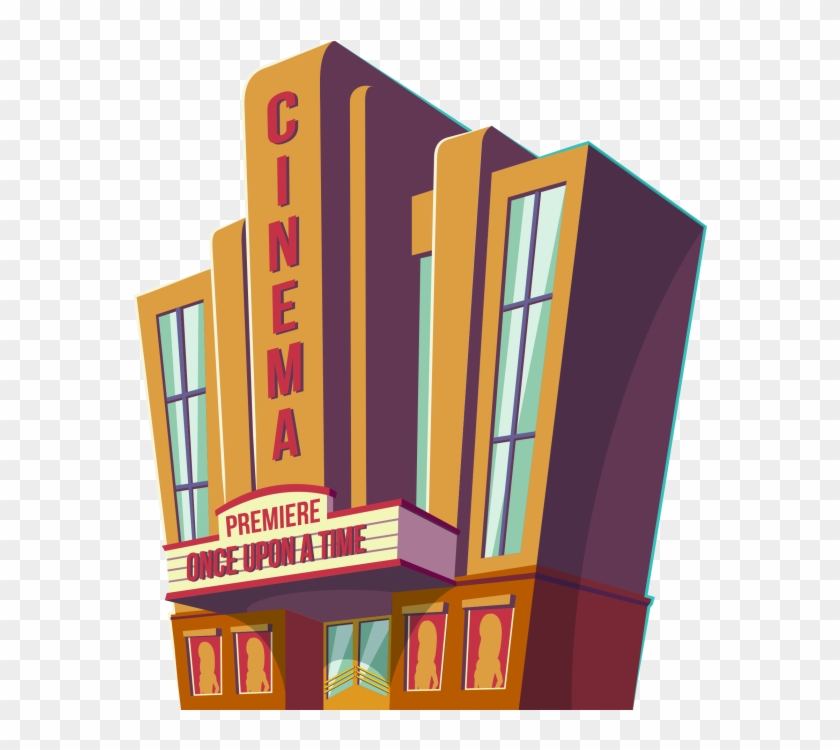 Cinema Building Illustration Png Clipart #4149658