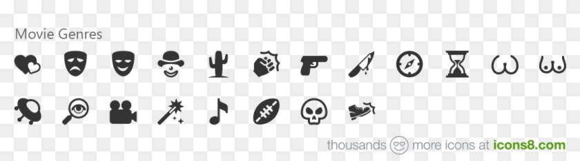 Movie Vector Genre - Movie Genres Png Clipart