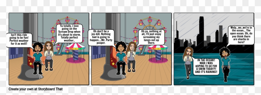 Irony Comic Strip - Cartoon Clipart