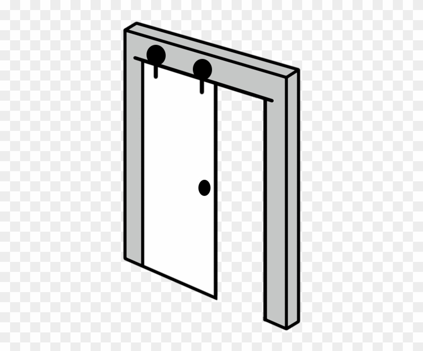 Barn Doors Are Available In Different Types Of Design - Shower Door Clipart #4150285