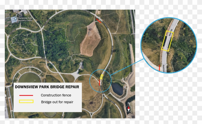 Starting Today The Circuit Path Bridge, East Area Of - Map Clipart