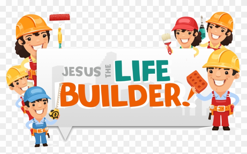 Jesus The Life Builder Trans - Cartoon Clipart #4150887