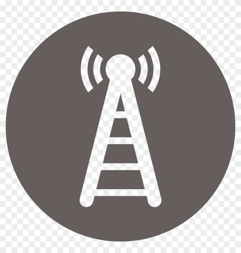 Bos Icon Telecommunication Tower - Circle Clipart