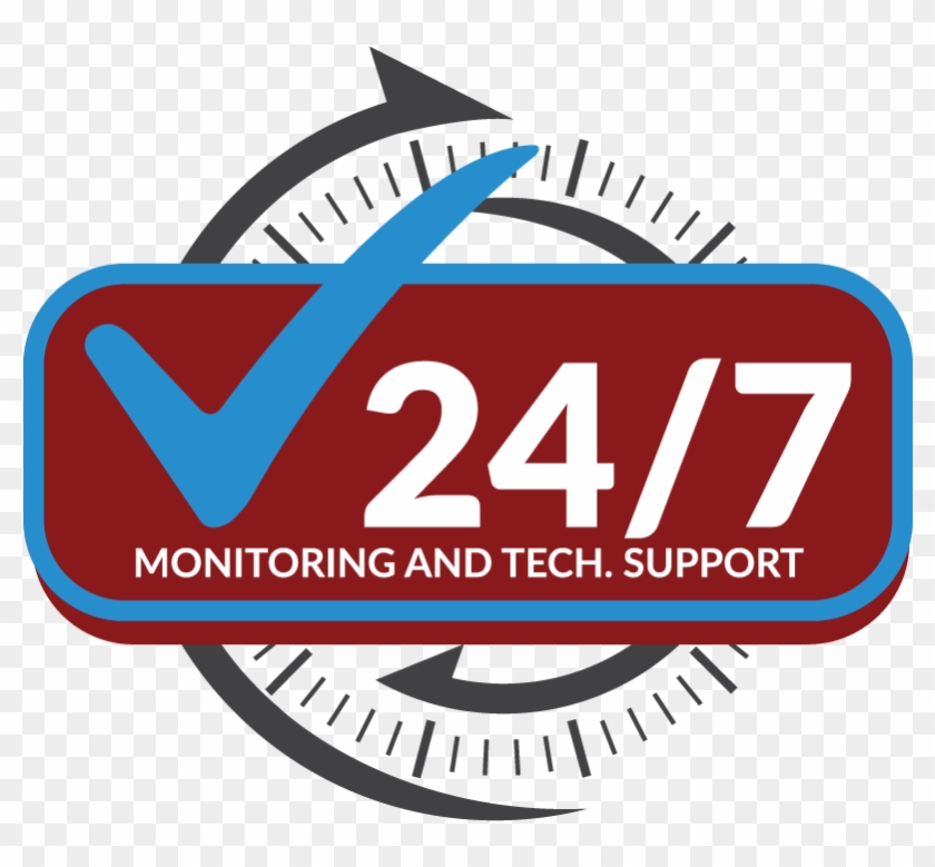 24/7 Monitoring And Tech - 24 7 Networks Support Clipart #4151336