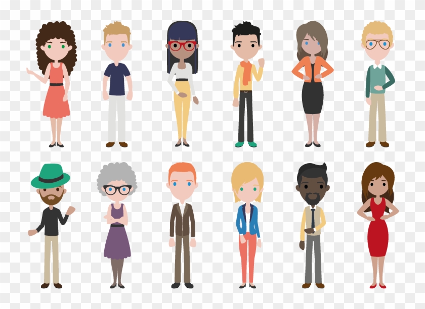 People Flat Design Png Clipart