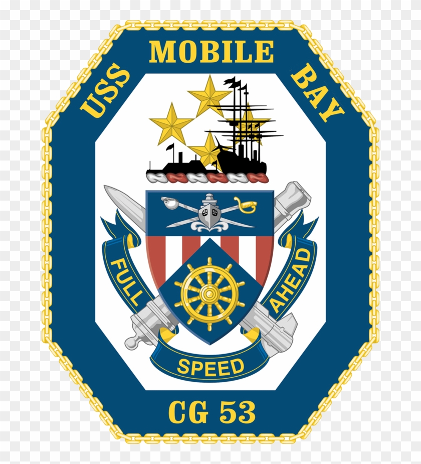 Uss Mobile Bay Cg-53 Crest - Uss Mobile Bay Ships Crest Clipart #4151454