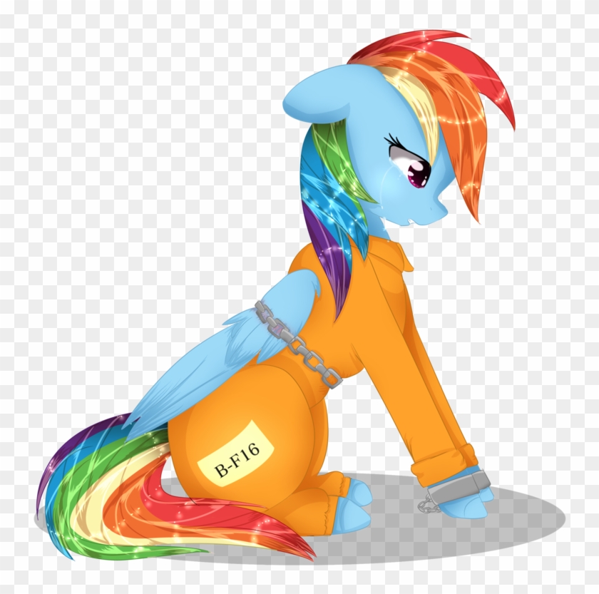 Mlp Rainbow Dash Prisoner Speedpaint Clipart #4152048