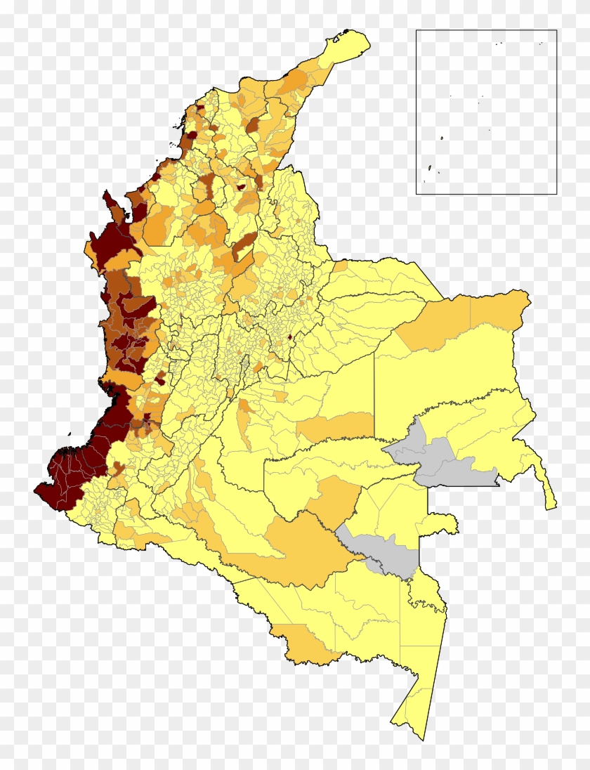 Mapa De Colombia - Colombia Ethnic Groups Map Clipart #4152075