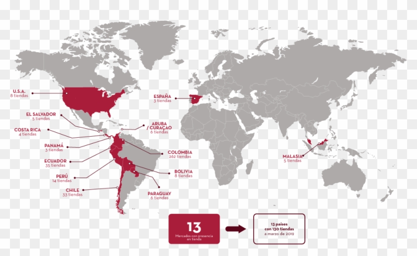 Como Parte Integral De Su Estrategia De Crecimiento, - Flat World Map Vector Outline Clipart #4152565