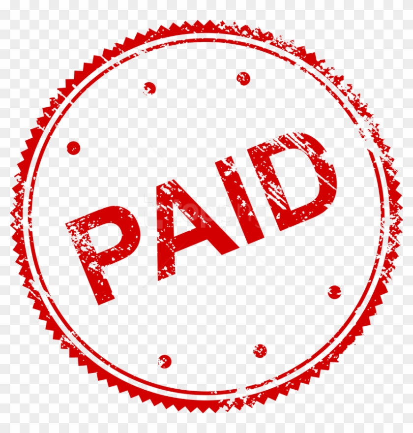 Free Png Paid Stamp Png - Transparent Background Paid Stamp Clipart #4152934