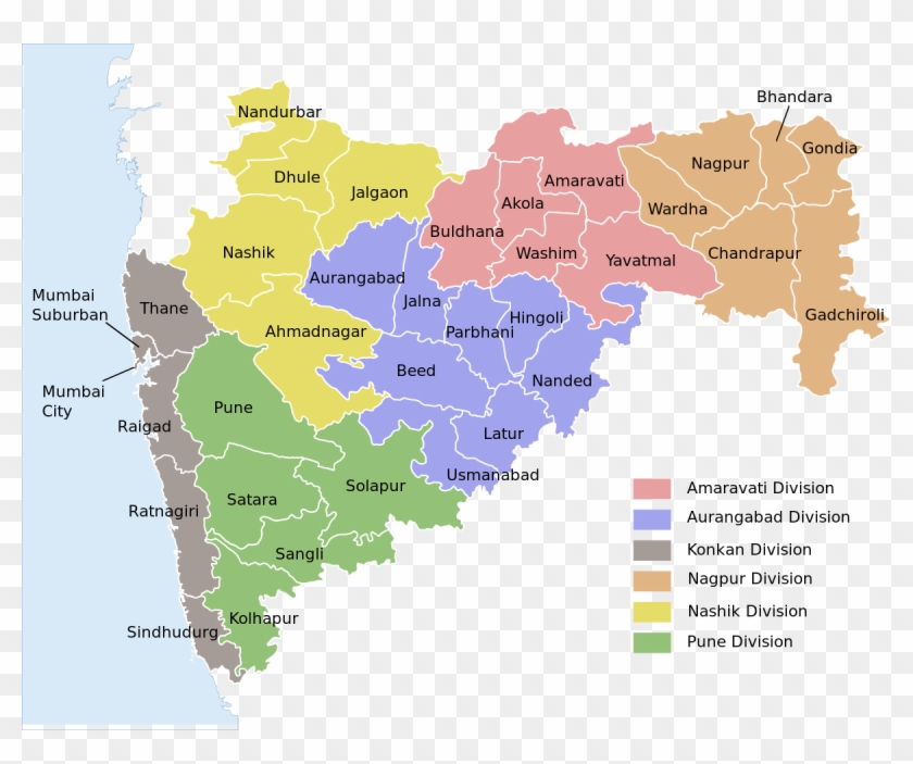 Bhandara In Maharashtra Map Clipart #4152945