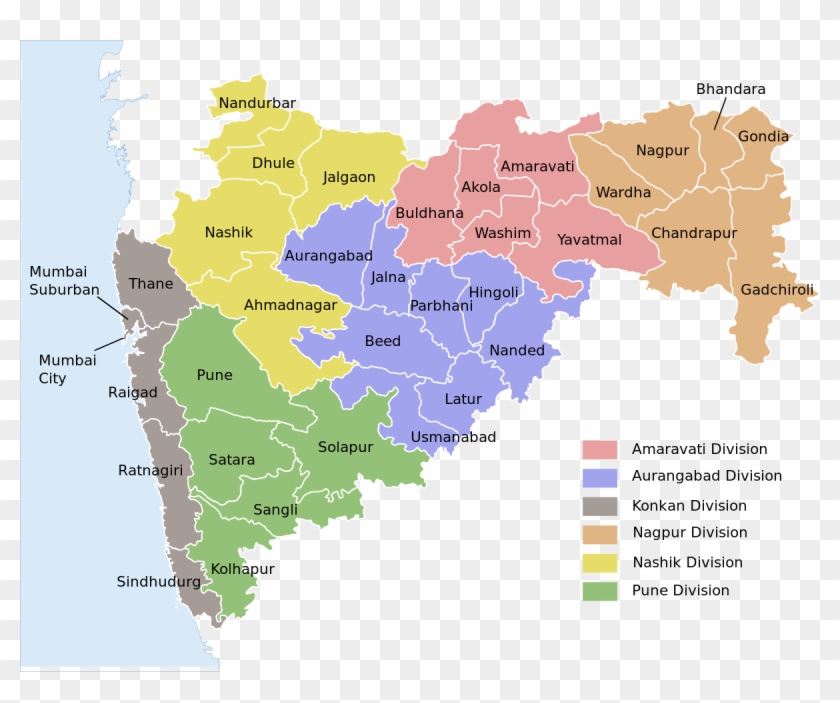 Bhandara In Maharashtra Map Clipart