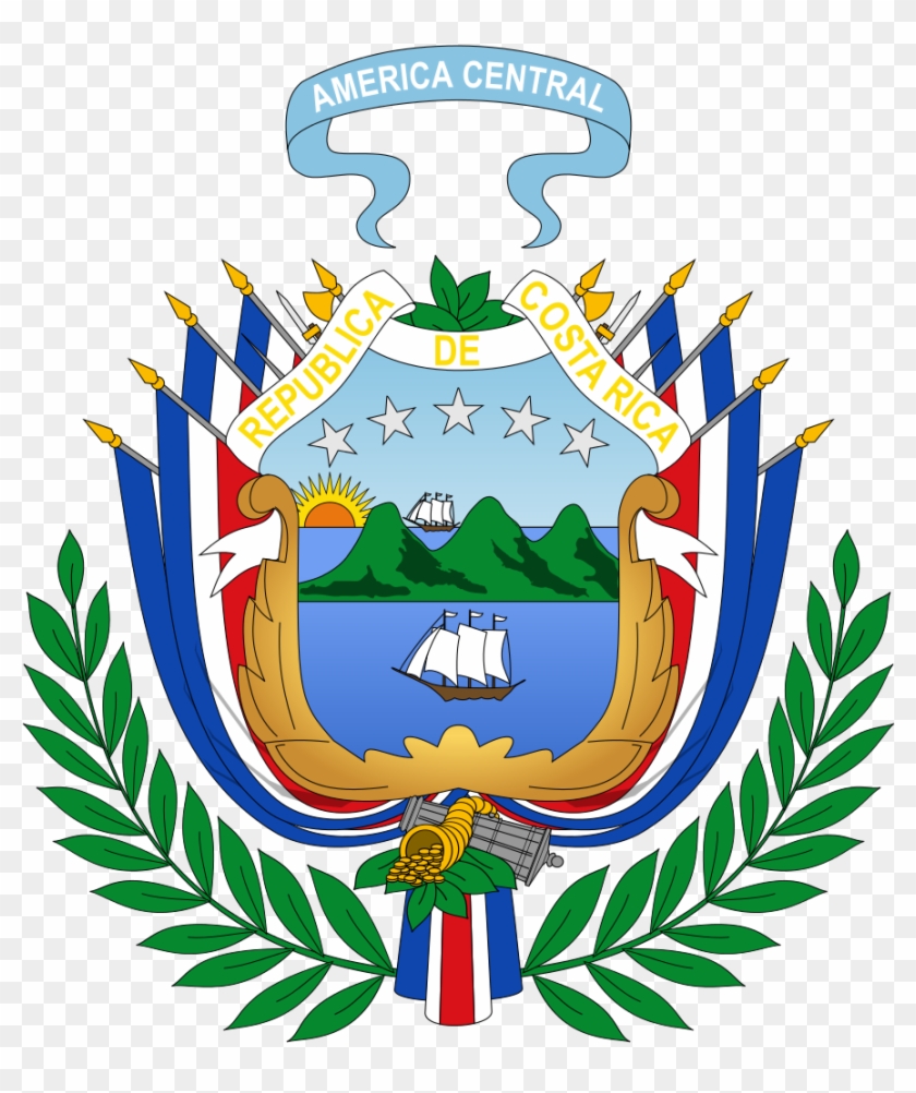 Coat Of Arms Of Costa Rica - Costa Rica Clipart