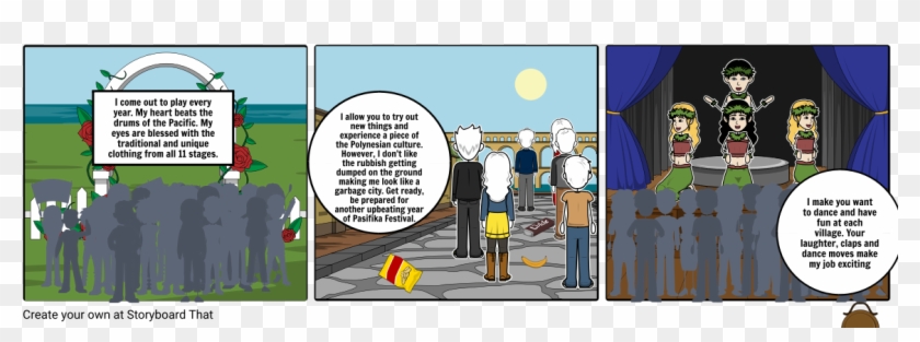 Pasifika Festival - Cartoon Clipart #4153084
