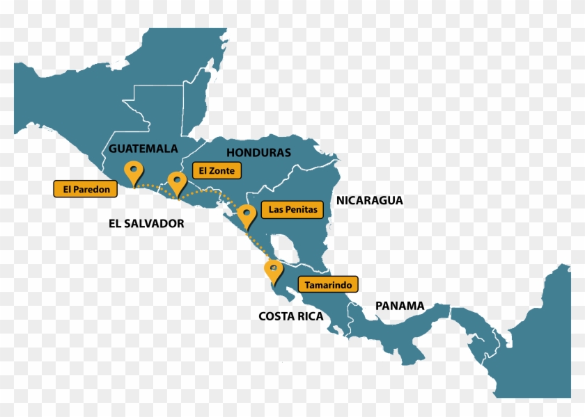 Central America Png - Central America Map Png Clipart