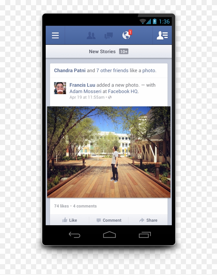 Facbook For Android V2 Download - Android Facebook Clipart #4153245