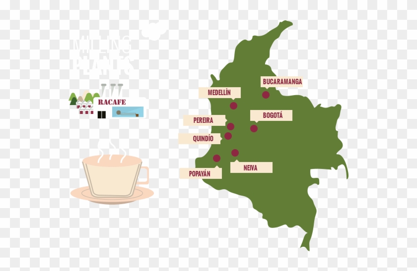 Mapa De Trilladoras En El País - Mapa De Colombia Con Su Capital Clipart