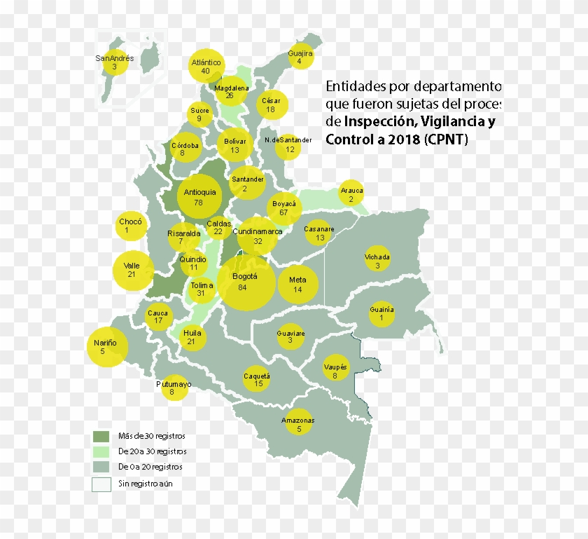 Mapa Colombia Ivc Septiembre2018 - Mapa Colombia Departamentos Vector Clipart #4153478