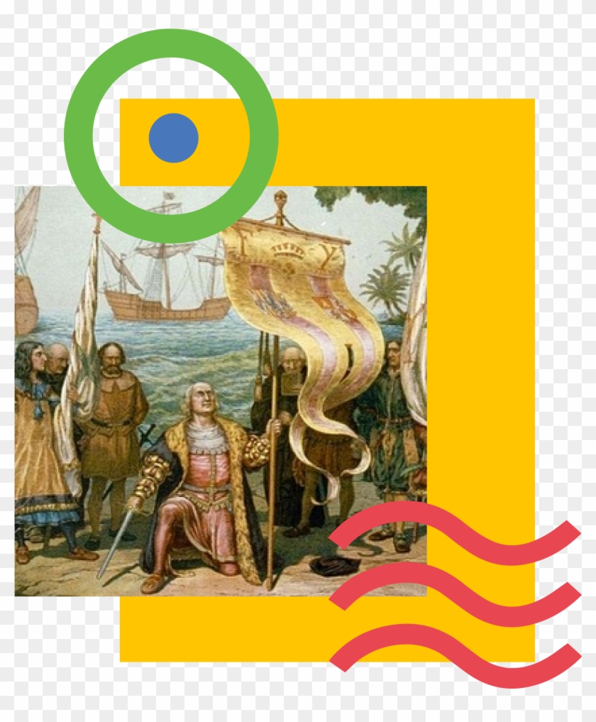 En 1502 Cristóbal Colon Llega Por Primera Vez A Honduras - European Explorer Christopher Columbus Clipart #4153601