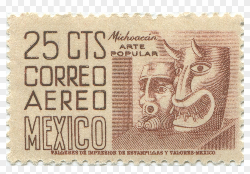 Mexico 1950 25 Centavos - 50 Cts Correo Aereo Mexico Stamp Clipart