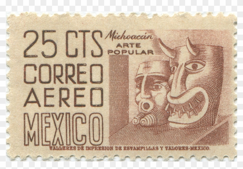 Mexico 1950 25 Centavos - 50 Cts Correo Aereo Mexico Stamp Clipart #4153605