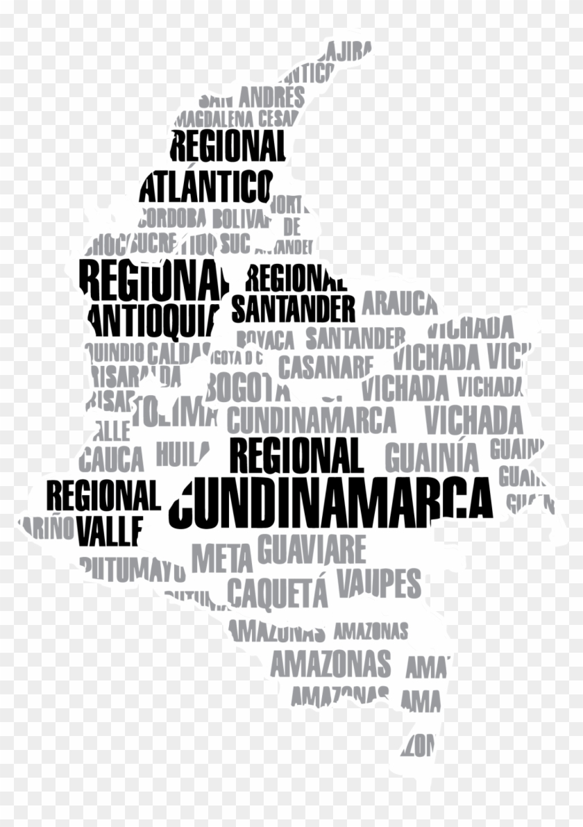 Mapa Colombia Opt - Calligraphy Clipart #4153636