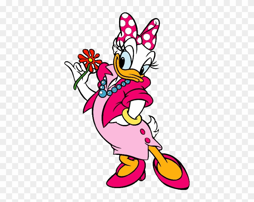 Daisy Duck Clip Art - Stickers Daisy Disney Png Transparent Png #4154095