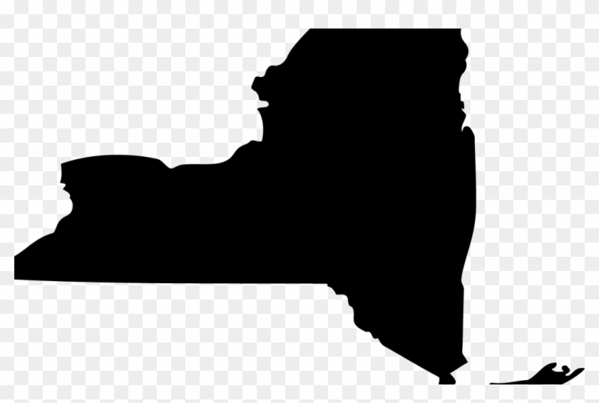 New York State Outline Png - New York State Transparent Clipart #4154449