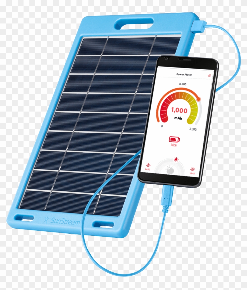 Sunstream Pro Solar Panel Phone Charger - Sunstream Pro Combo Pack 1000ma Usb Solar Panel Charging Clipart #4154579