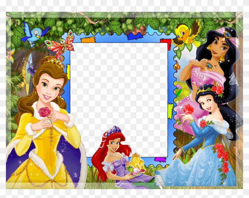 Marco Foto Bella Y Bestia - Marcos De Princesas Disney Para Fotos Gratis Clipart