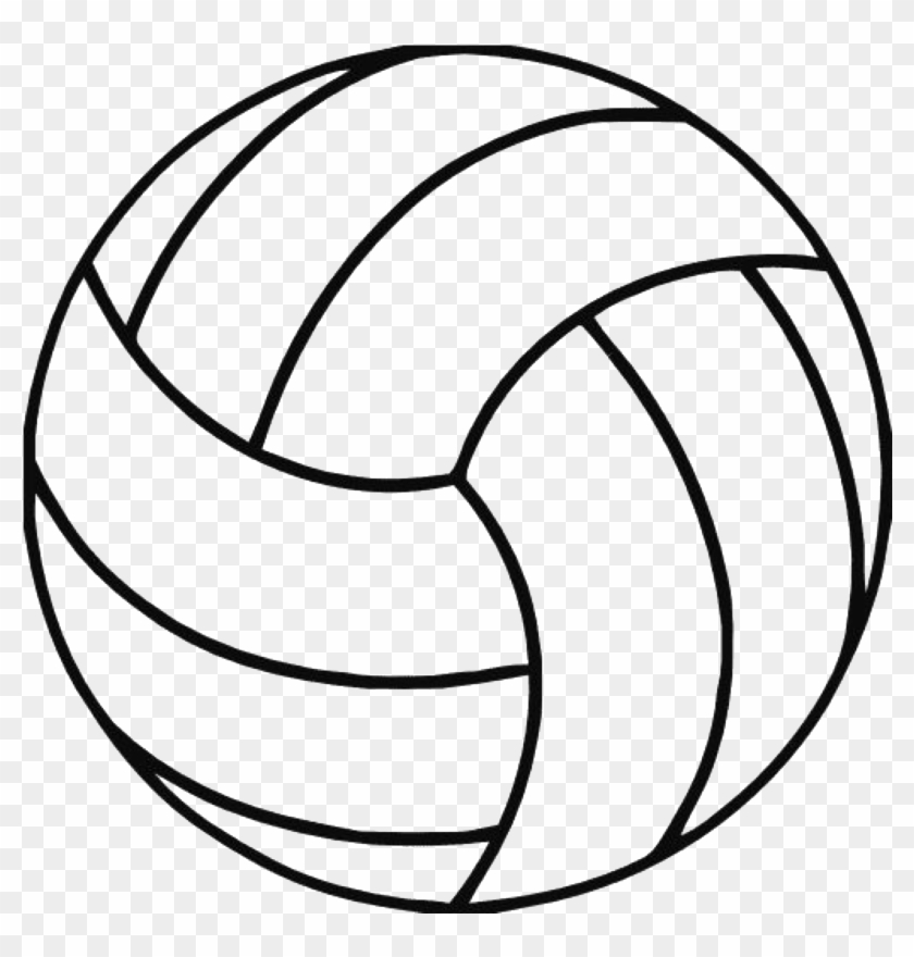 Volleyball Locker Decorations, Volleyball Crafts, Volleyball - Volleyball Clipart Black And White - Png Download
