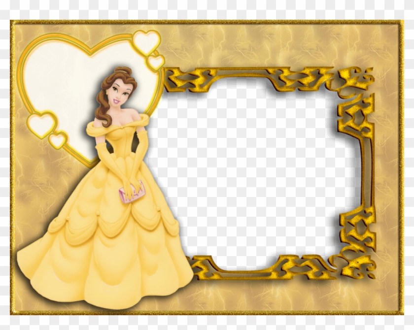 Marco Para Foto Bella Y Bestia1 - Disney Princess Belle Clipart